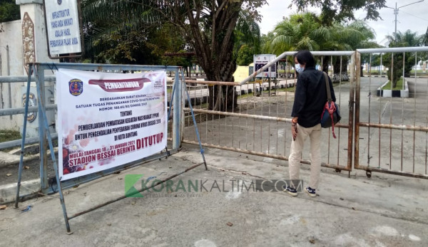 Hari Pertama Ppkm Sejumlah Titik Keramaian Di Bontang Dipasangi Plang Pemberitahuan 4600