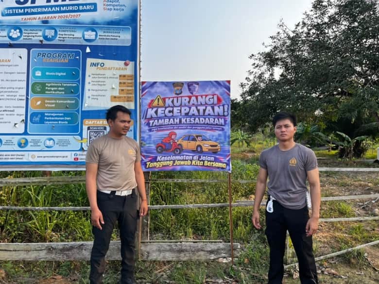 Kecelakaan Mengintai, Polisi Pasang Spanduk di 10 Titik Rawan Tana Tidung